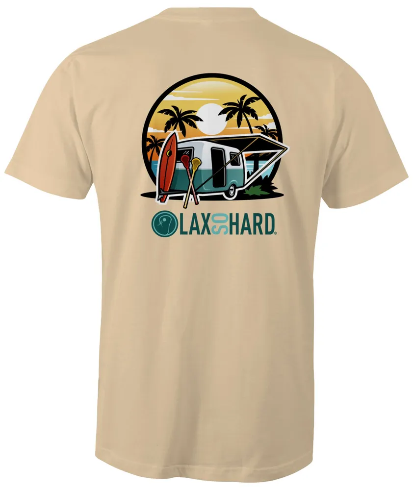 Lax SO HARD men's Camper Short Sleeve T-Shirt