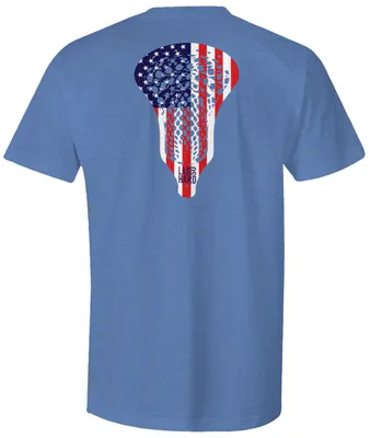 LAX SO HARD Adult American Lacrosse Short Sleeve T-Shirt