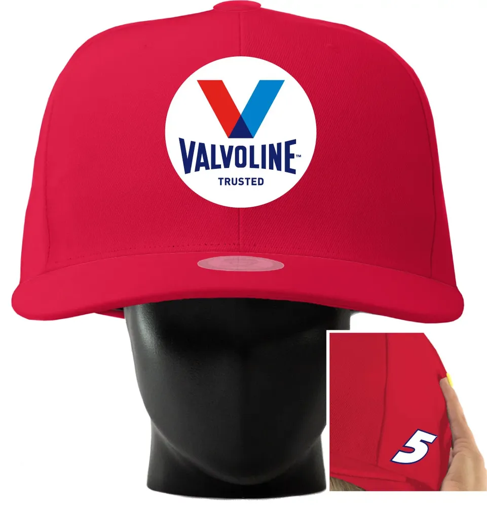 Noggin Boss Adult Kyle Larson Red Oversized Hat