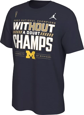 Jordan Adult 2023 College Football National Champions Michigan Wolverines Locker Room T-Shirt