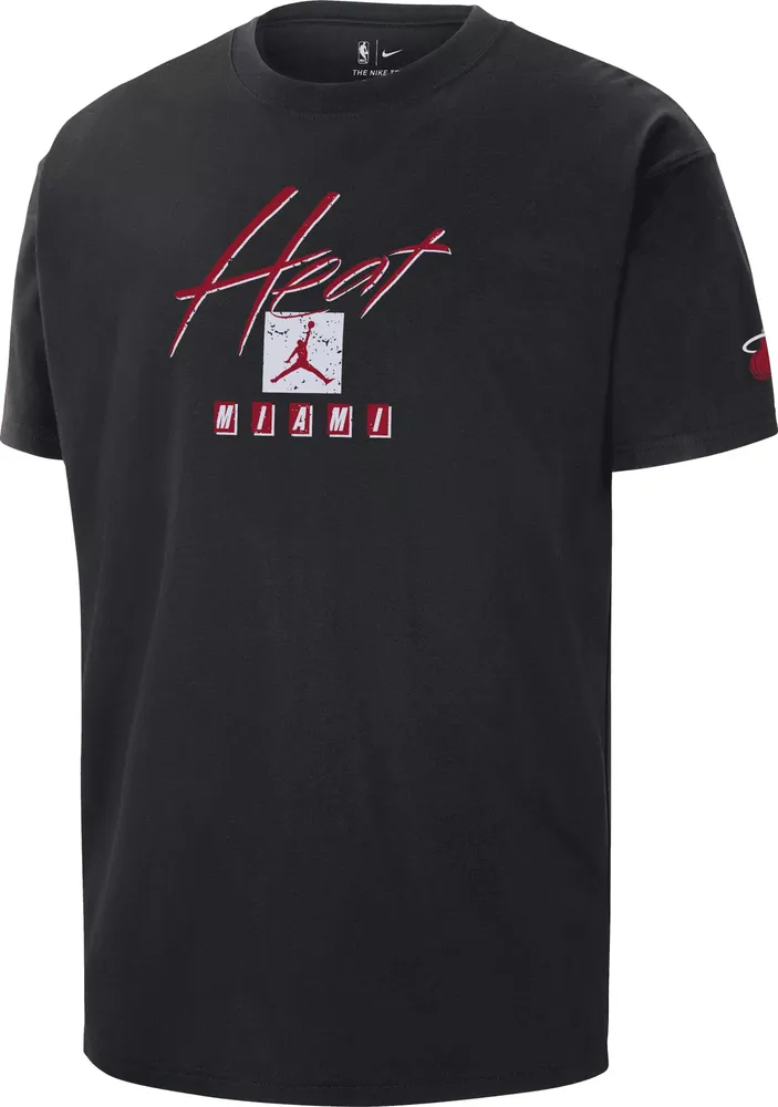 Jordan Men's Miami Heat Black Courtside T-Shirt