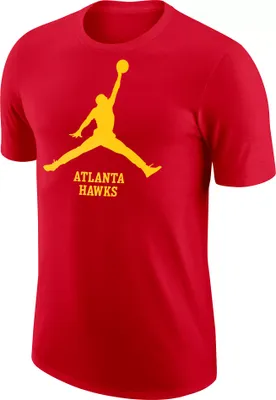 Jordan Men's Atlanta Hawks Red Logo T-Shirt