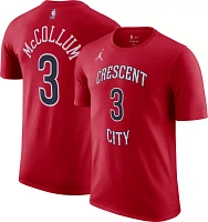 Nike Men's New Orleans Pelicans CJ McCollum #3 Red T-Shirt