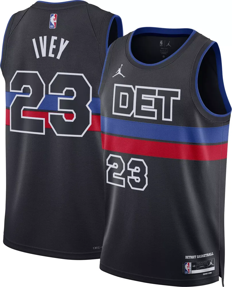 Nike Men's Detroit Pistons Jaden Ivey #23 Blue Dri-FIT Swingman Jersey