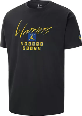 Jordan Men's Golden State Warriors Black Courtside T-Shirt
