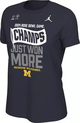 Jordan Women's 2023-24 College Football Playoff Rose Bowl Champions Michigan Wolverines Locker Room T-Shirt