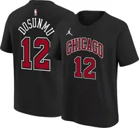 Jordan Youth Chicago Bulls Ayo Dosunmu #12 Black T-Shirt