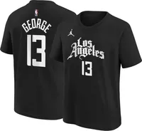 Jordan Youth Los Angeles Clippers Paul George #13 Black T-Shirt