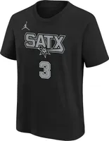 Jordan Youth San Antonio Spurs Keldon Johnson #3 Black T-Shirt