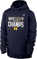 Jordan Youth 2023 College Football National Champions Michigan Wolverines Navy Club Fleece Pullover Hoodie