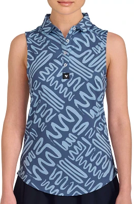 Bad Birdie Women's Mazed and Confused Sleeveless Golf Polo