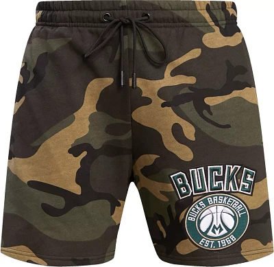 Pro Standard Men's Milwaukee Bucks Camo Logo Shorts