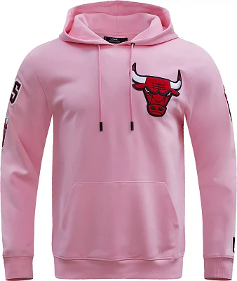 Pro Standard Men's Chicago Bulls Pink Chenille Pullover Hoodie