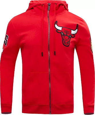 Pro Standard Men's Chicago Bulls Red Chenille Full Zip Hoodie