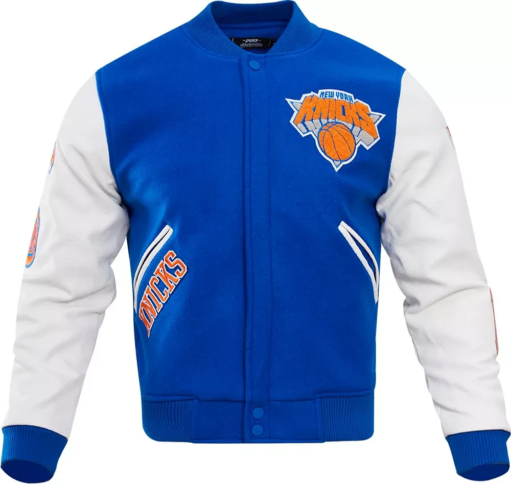 Pro Standard Men's New York Knicks Royal Wool Varsity Jacket