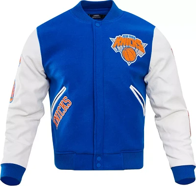 Pro Standard Men's New York Knicks Royal Wool Varsity Jacket