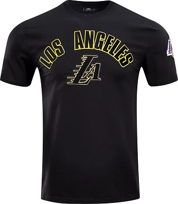 Pro Standard Men's Los Angeles Lakers Black Bristle T-Shirt