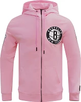 Pro Standard Men's Brooklyn Nets Pink Chenille Pullover Hoodie