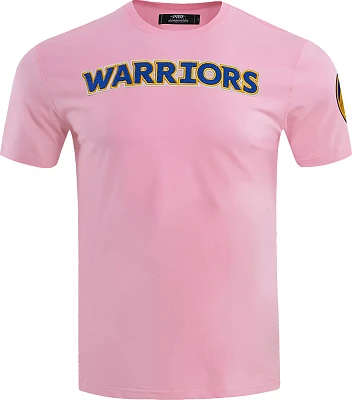 Pro Standard Men's Golden State Warriors Pink Logo Team T-Shirt