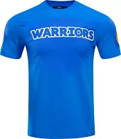 Pro Standard Men's Golden State Warriors Royal Chenille T-Shirt