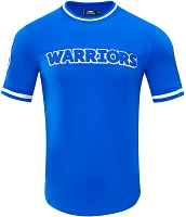 Pro Standard Men's Golden State Warriors Royal Chenille T-Shirt