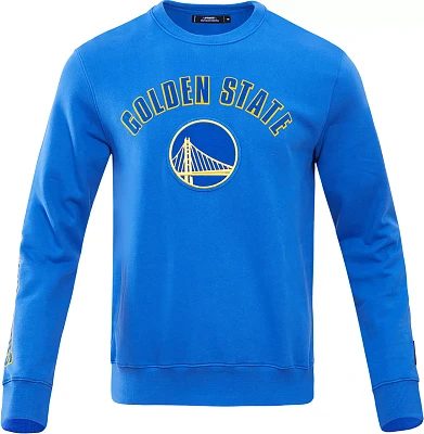 Pro Standard Men's Golden State Warriors Royal Fleece Crewneck Sweater