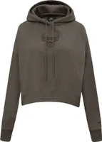 Pro Standard Women's Chicago Bulls Dark Khaki Cropped Hoodie