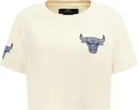 Pro Standard Women's Chicago Bulls Varsity Blues Cropped Boxy T-Shirt