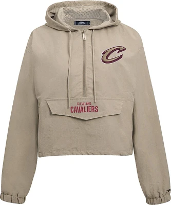 Pro Standard Women's Cleveland Cavaliers Woven Half Zip Jacket