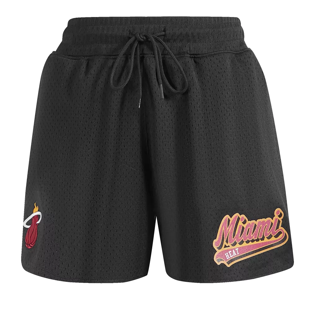 Pro Standard Women's Miami Heat Mesh Shorts