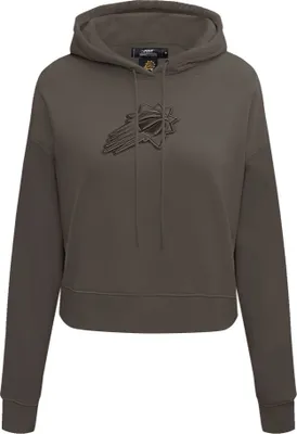 Pro Standard Women's Phoenix Suns Dark Khaki Cropped Hoodie