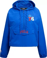 Pro Standard Women's Philadelphia 76ers Woven Half Zip Jacket