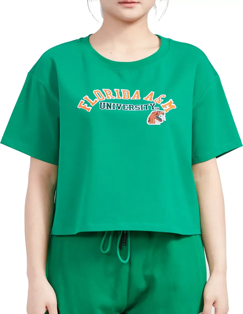 Pro Standard Women's Florida A&M Rattlers Green Classic Boxy T-Shirt