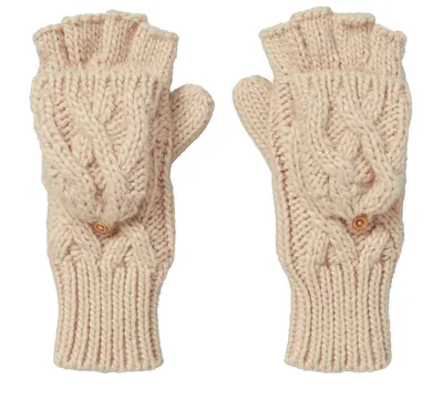 CALIA Women's Cable Pop Top Mitten