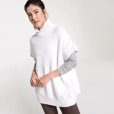 CALIA Women's High Neck Sleeveless Pullover Sweater