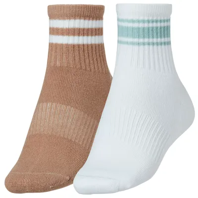 CALIA Women's Quarter Crew 2-Pack Socks