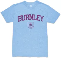 1863 Burnley FC Retro 2023 Wordmark Light Blue T-Shirt