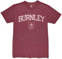 1863 Burnley FC Retro 2023 Wordmark Maroon T-Shirt