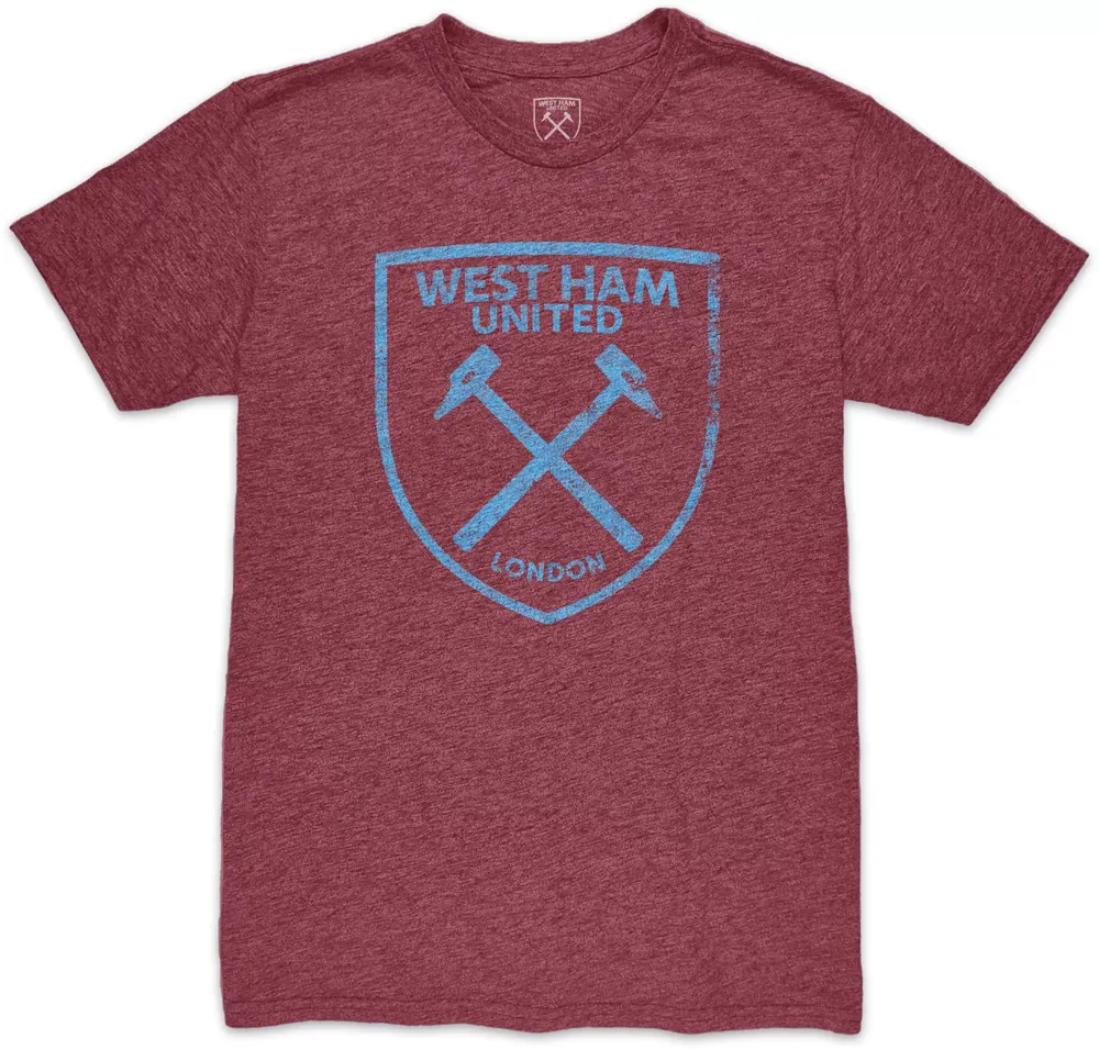 1863 FC West Ham United 2023 Mono Badge Maroon T-Shirt