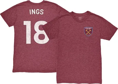 1863 FC West Ham United Danny Ings #18 Maroon T-Shirt