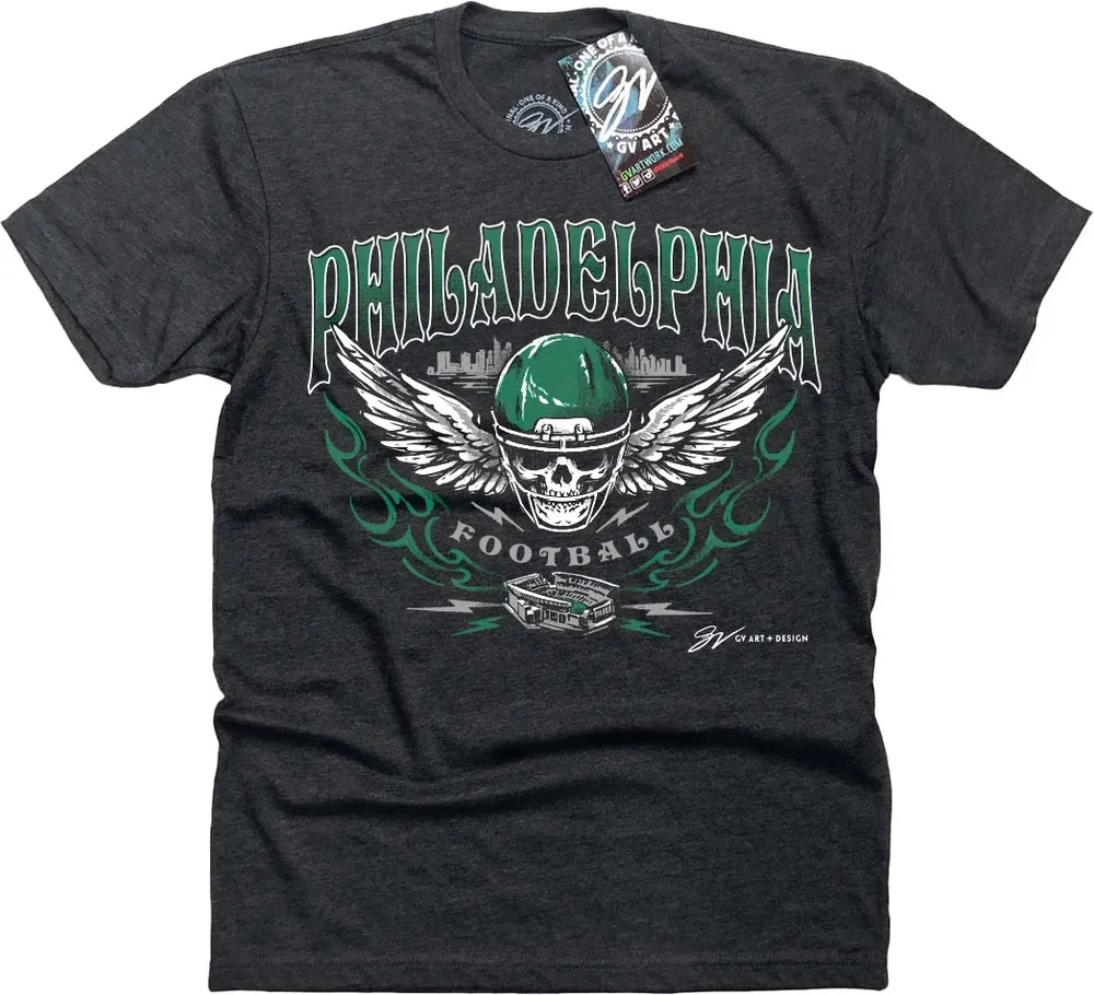 GV Art + Design Mens' Philadelphia Helmet T-Shirt