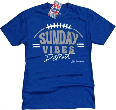 GV Art + Design Mens' Detroit Sunday Vibes T-Shirt