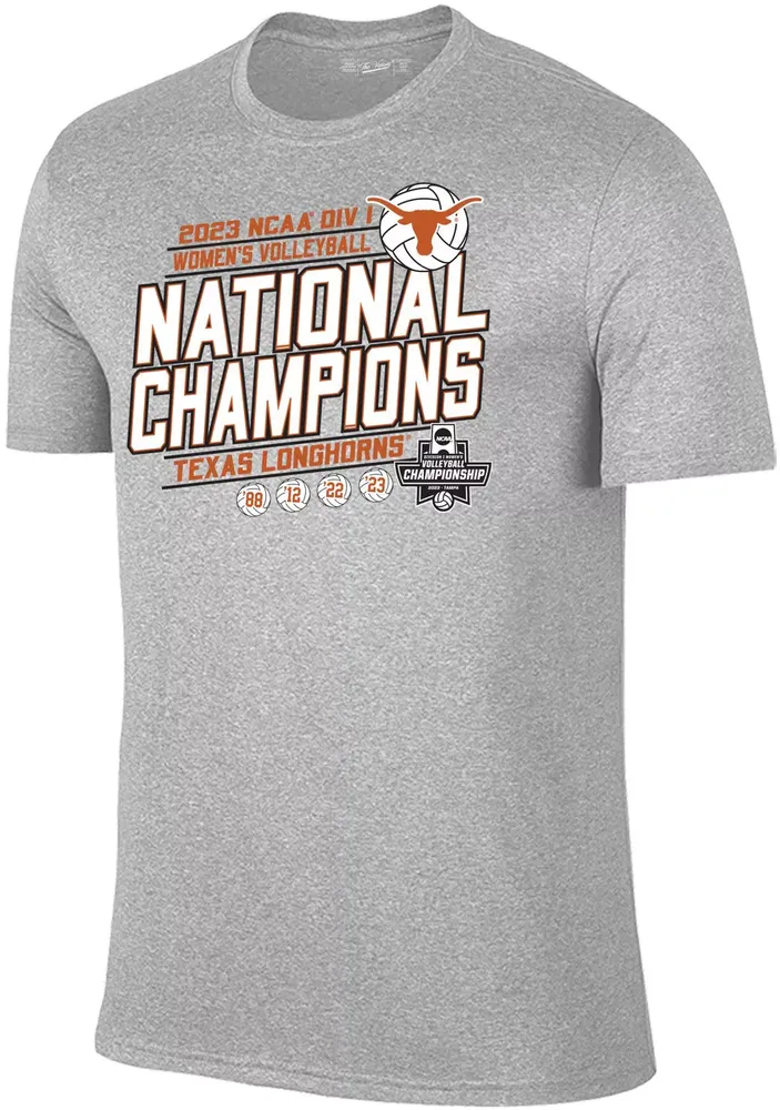 Original Retro Brand Adult 2023 NCAA Women's Volleyball Champions Texas Longhorns T-Shirt