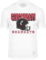 Retro Brand Men's Cincinnati Bearcats White Helmet T-Shirt