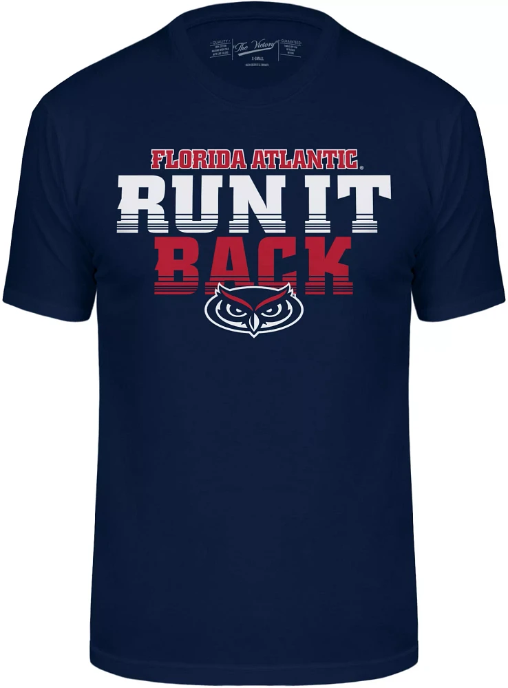 Retro Brands Men's Florida Atlantic Owls Navy 'Run It Back' T-Shirt