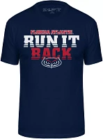 Retro Brands Men's Florida Atlantic Owls Navy 'Run It Back' T-Shirt