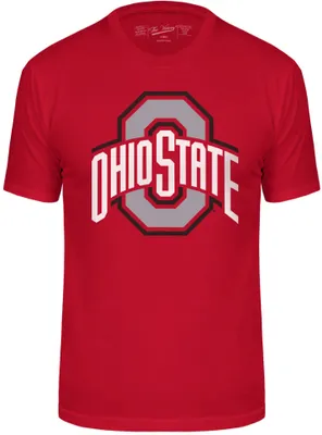 Retro Brand Men's Ohio State Buckeyes Scarlet Oversized T-Shirt
