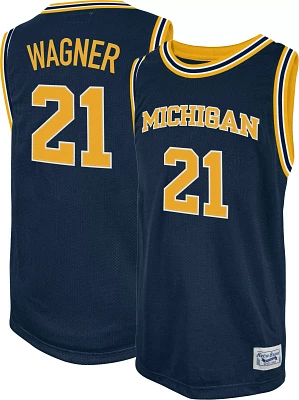 Retro Brand Men's Michigan Wolverines Franz Wagner #21 Navy Replica Basketball Jersey