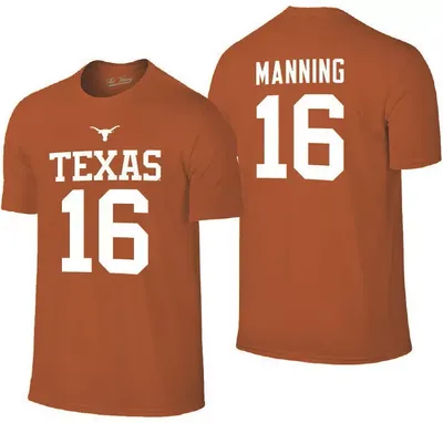 Retro Brand Men's Texas Longhorns Archie Manning #16 Burnt Orange T-Shirt