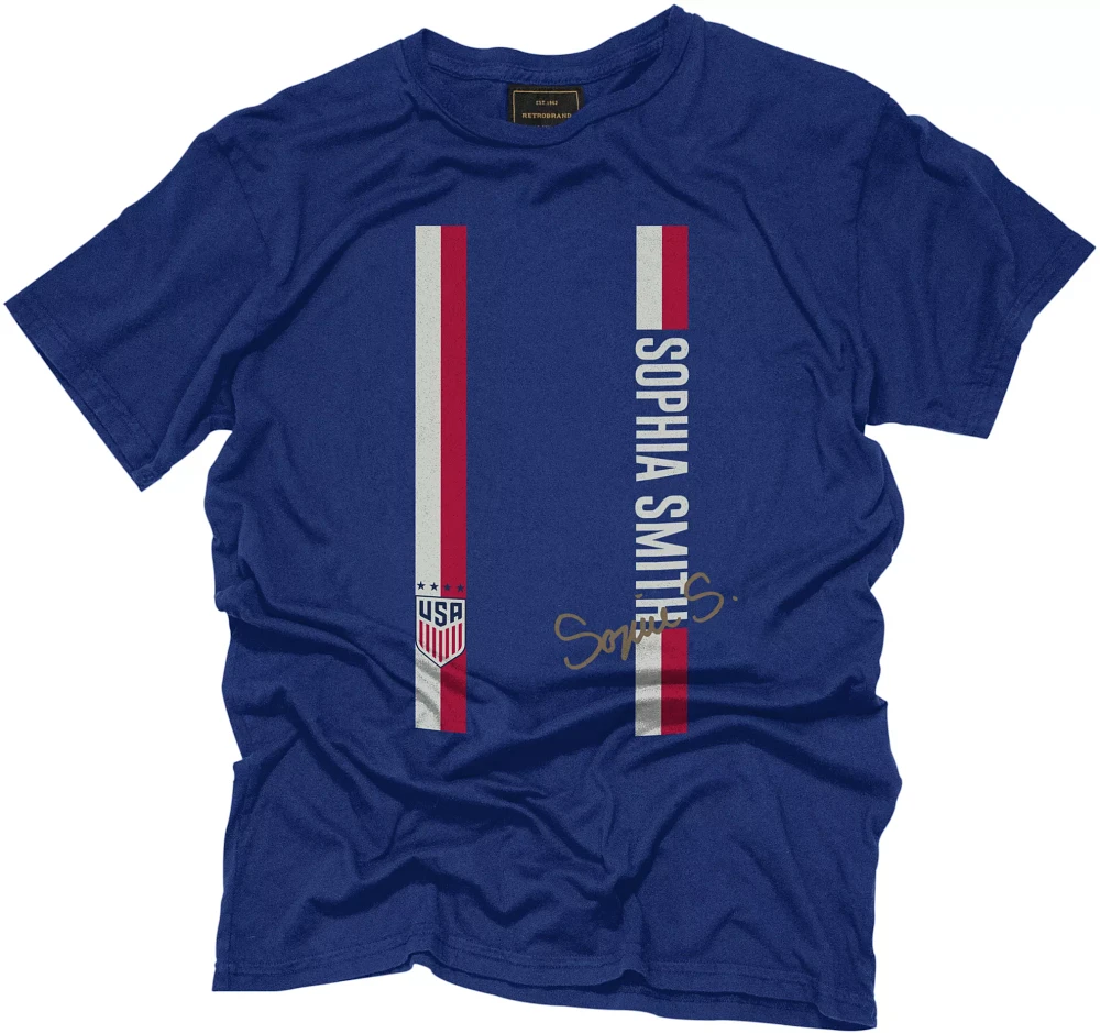 Original Retro Brand USWNT 2023 Sophia Smith #11 Navy T-Shirt